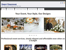 Tablet Screenshot of eventcreationz.com